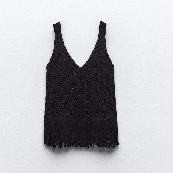 FRINGED KNIT TOP - Picture 7 of 9